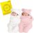 MY NEWBORN 3-in-1 Hooded Baby Blanket Wrapper – Set of 2 | All Season Soft Swaddle | Swaddle for New Born Baby | Baby Blankets Newborn 0-2years |…