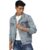 Urbano Fashion Men’s Regular Fit Washed Full Sleeve Denim Jacket